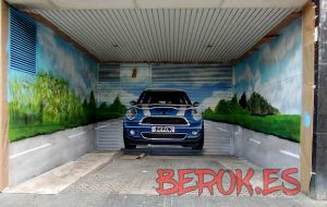 graffiti 3d parking mini profundidad